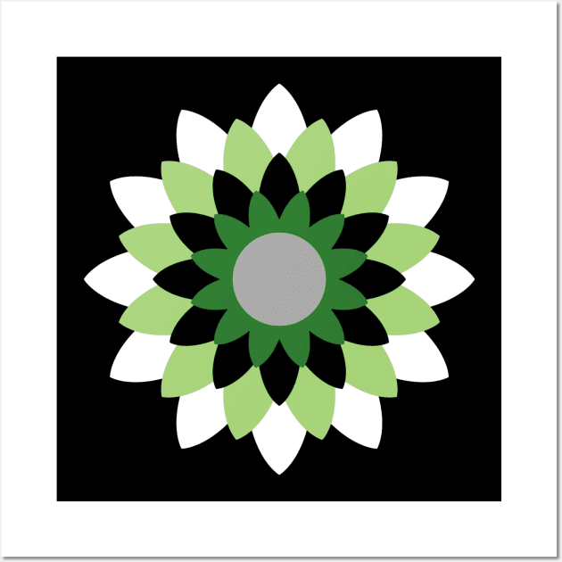 Aromantic Pride Simple Blossoming Flower Wall Art by VernenInk